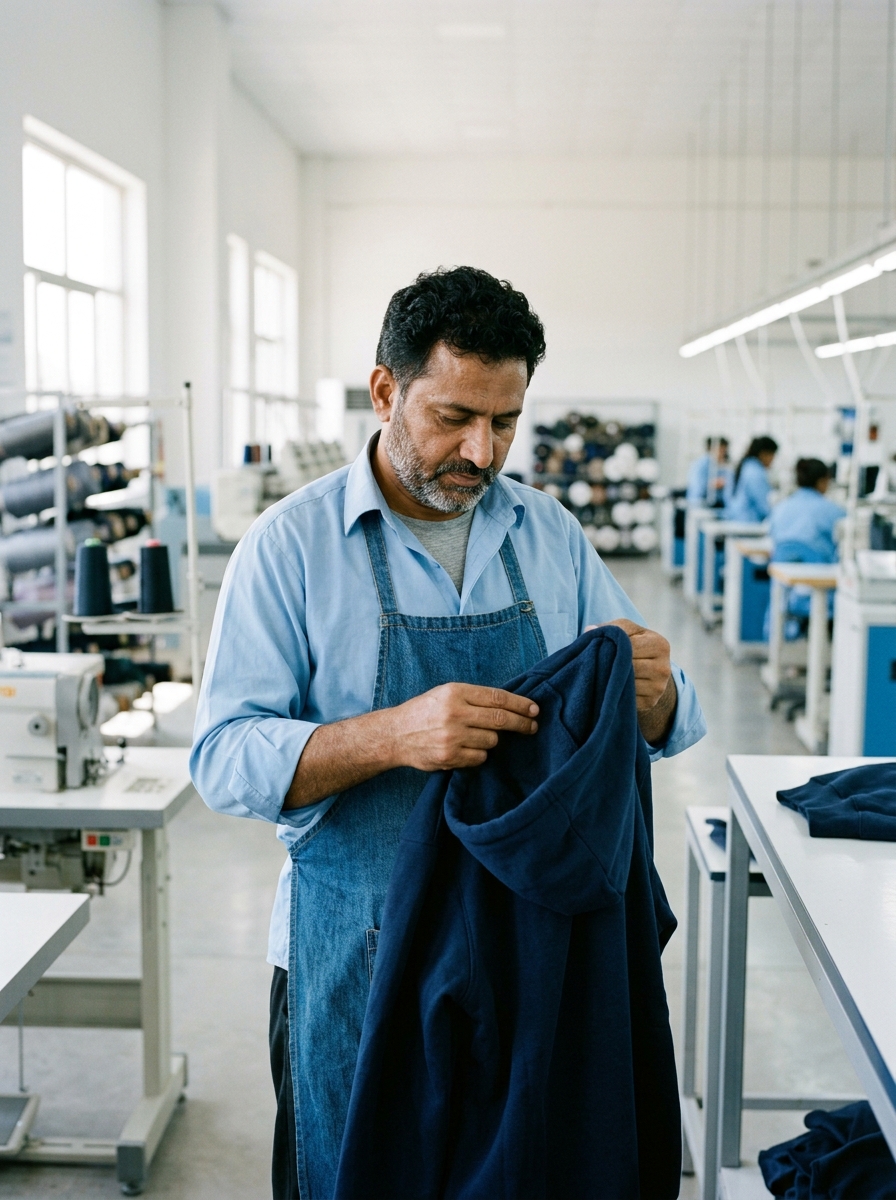 SMKSONS master textile craftsmanship and fabric inspection